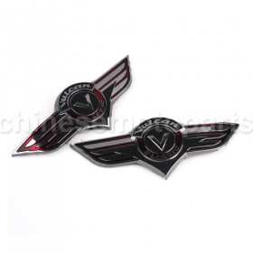 Chrome Gas Tank Emblem Badge Decal Kawasaki VULCAN VN 500 800 1500 1600 2000 7D