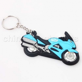 Soft Rubber Motorcycle Keychain For BMW Honda Suzuki Kawasaki Yamaha Chevrolet